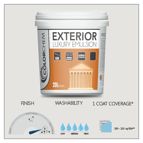 Colorchem Exterior Luxury Emulsion Paint, Packaging Size: 20 Ltr
